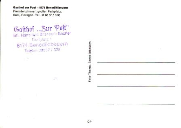 Benediktbeuern - D xxxx 95 035 **
